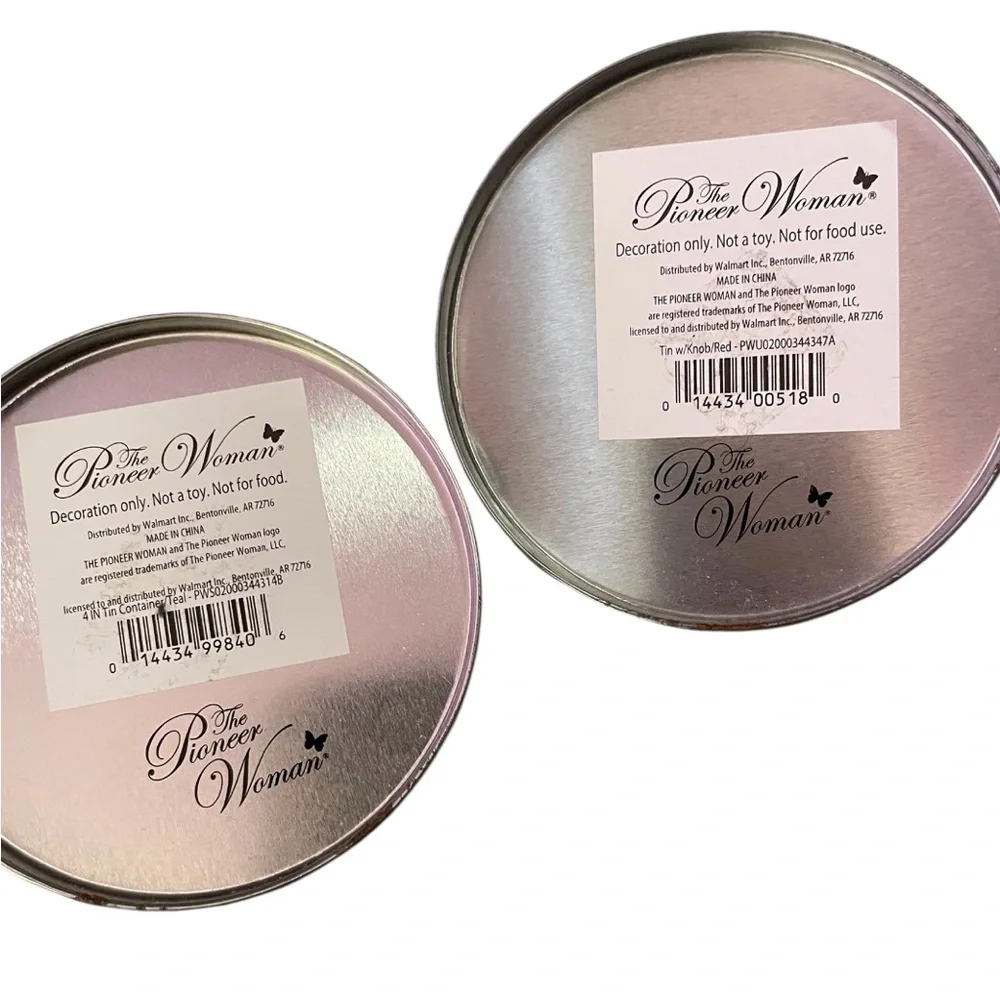 The Pioneer‎ Woman Decorative Small Tin Lids